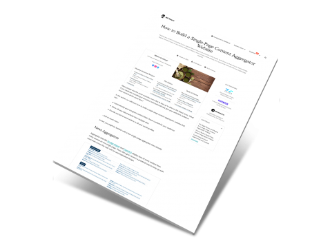 How to Build A Single-Page Content Aggregator Website